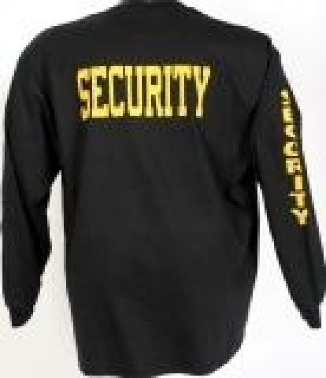 SECURITY T-SHIRT - LONG SLEEVE.
